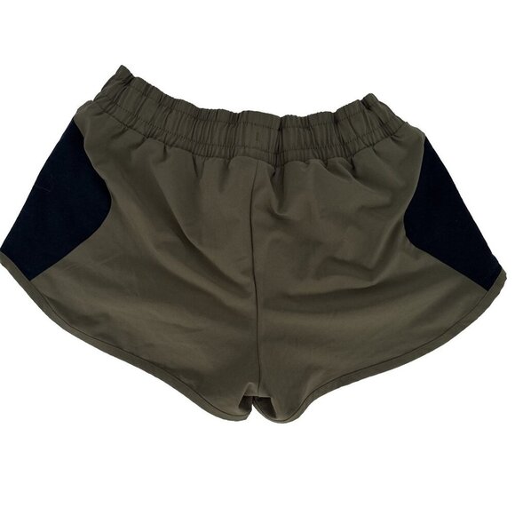 Puma Running Shorts Khaki and rose gold puma Size Small active wear running - Picture 2 of 5